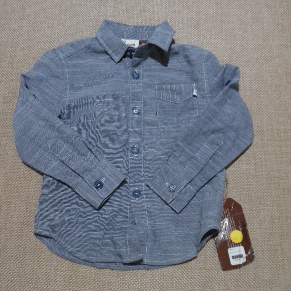 NWT 3T Fore Gray LS Shirt